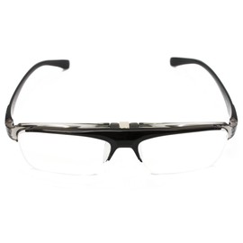 跳ね上げ老眼鏡 FUR-2000-1 COL.クリアダークグレイ (+3.50, クリアダークグレイ)