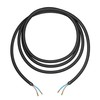 ledscom.de Textile Cable, 3 m, Black, 2 x 0.75 mm²,