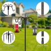 FEED GARDEN 92 Inch Four Shepherd Hooks for Outdoor,Bird Feeder