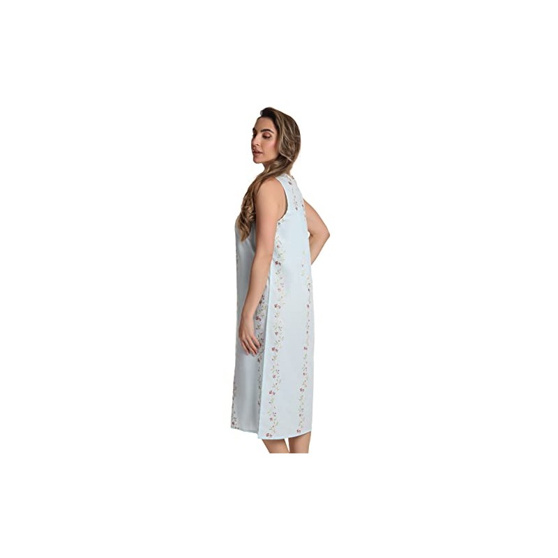 Dreamcrest - Vestidos de Seersucker sin mangas, Azul, XL