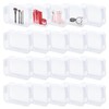 20 Pcs Clear Makeup Bag, PVC Toiletry Bag for Travel,