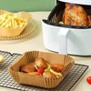 Air Fryer Liners Disposable,130Pcs LYHOLKEER 8inches Square Air Fryer Paper