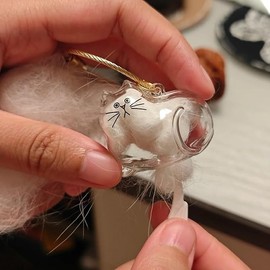 XUDUOO Cat Memorial Gifts, Cat Hair Holder Keychain, Cat Keyring for Collecting Cats Dogs Hair, Pet Fur Keepsake Capsule Collector Storage Bottle(3pcs)