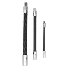 Flexible Socket Extension, Flexible Extension Adapter Set, Flexible Extension Rod Spring Steel Electric Drill Extension Magnetic Holder for Car Repair