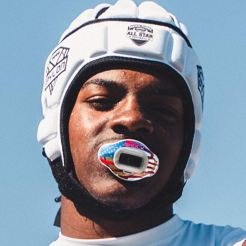 Shock Doctor 39-BLKSTT Interchange Mouthguard BLK SLVR Shattered OSFA-OSFA