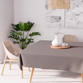 Soleil d'ocre Tablecloth, Polyester, Brown, 140 x 140 cm