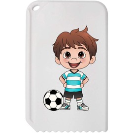 Azeeda 'Football Player Boy' Plastic Ice Scraper (IC00040672)