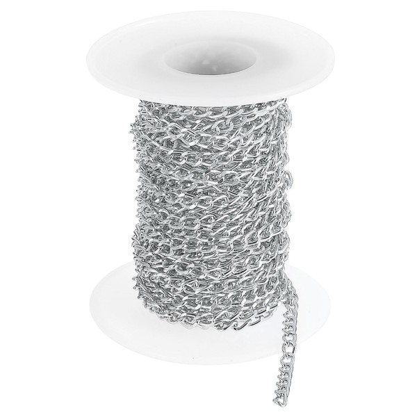 sourcing map 16.4Feet Aluminum Link Chain, Link Cable Chain Oval