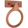 LDR Industries 165 9840 Rustic Oak Towel Ring, No Size