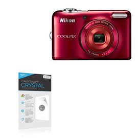 BoxWave Screen Protector Compatible with Nikon Coolpix L32 - ClearTouch Crystal (2-Pack), HD Film Skin - Shields from Scratches