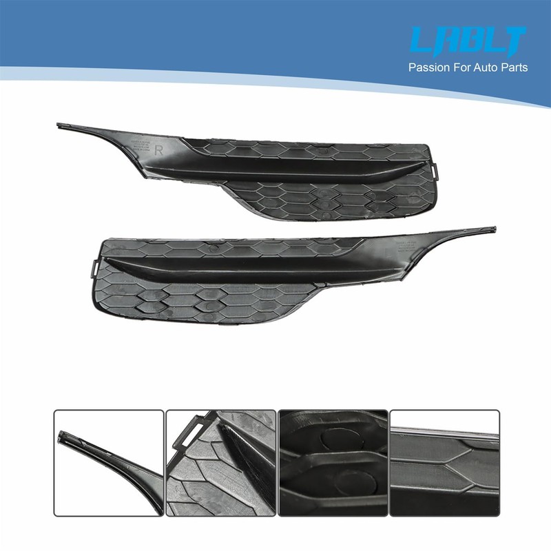 LABLT 2 Pack Front Bumper Fog Light Cover Replacement for