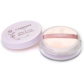 Canmake Silky Loose Moist Powder 01 Silky Beige Loose Powder Removes with Facial Cleanser Moisturizing Powder Soap Remover Unscented UV Protection 1 piece (x 1) 02 Sheer lavender