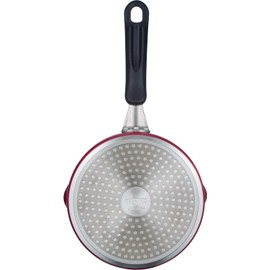 Thermos Durable Series KNA-016S R Single Handle Cookpan 6.3 inches (16 cm), Red, Induction Compatible