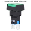 25Pcs Squares Push Button Switch ABS Brass Self Locking with