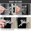 AceMining Upgraded Portable Door Lock Home Security Door Locker Privacy