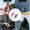 Bling Safety Survival Whistles, 2Pcs Bling Emergency Whistles with Keychain