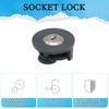 Pack of 5 socket locks, socket lock for earthing contact