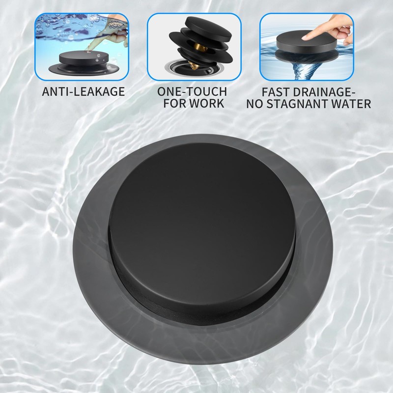 Bathtub Drain Stopper, Uxoz Universal Tub Stopper for Replacing Tip