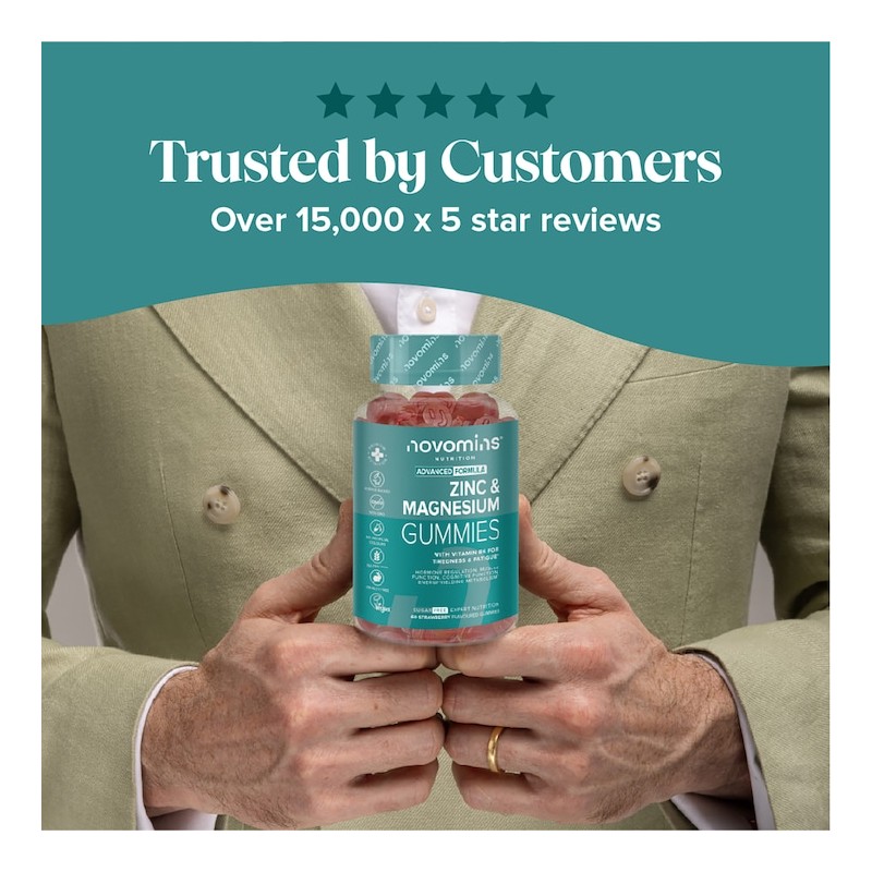 Novomins Zinc, Magnesium & Vitamin B6 60 Gummies