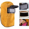 Welding Helmet Mask with Flip Open Lens, Leather Welding Hood
