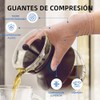 DORGKIRA Guantes de Compresión de Medio Dedo, 2 Pares para