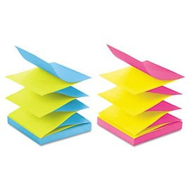 Post-it Pop-up Notes Pop-Up Refills, 3 x 3, 4 Alternating Ultra Colors, 12 100-Sheet Pads/Pack
