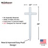 Woodhaven Memorial Cross - Steel Grave Marker 28 x 10