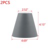 MY MIRONEY 2PCS Grey Barrel Metal Lampshade Hardware E27 Industrial