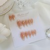 Line Cheek Handmade Nail Tips - Short Oval Mini /