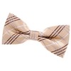 Retreez Men Plaid Check Styles Woven Microfiber Pre-tied Bow Tie