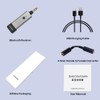 COSDESIRE Bluetooth Receiver with 3.5mm AUX Jack and Built-in Microphone,