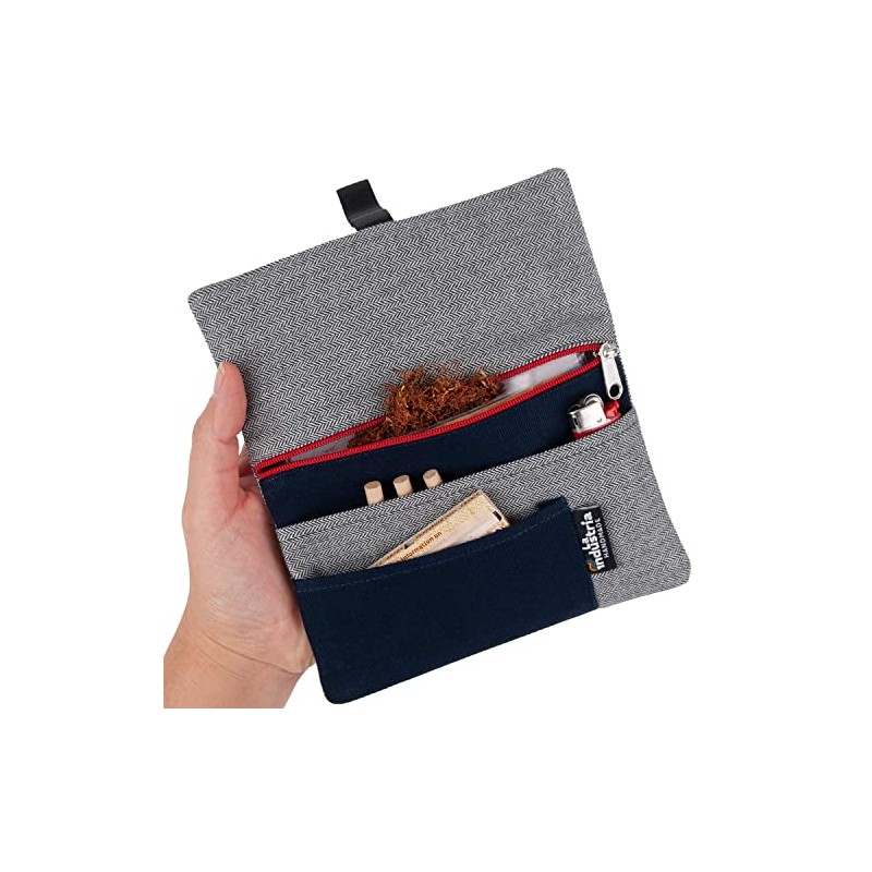 Tabaktasche f√ºr Drehtabak (30-50g) - Tabakbeutel aus Stoff - Drehertasche