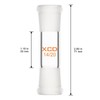 XCD Borosilicate Glass Straight Adapter with 14/20 Ground Outer Standard