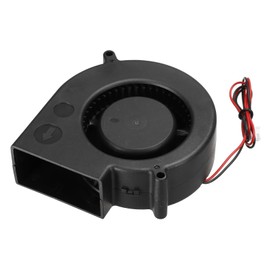 sourcing map DC Brushless Cooling Blower Fan Cooler 9733 97x97x33mm Turbine Turbo Dual Ball Bearing Centrifugal Flow Blower DC24V 2 Pin for 3D Printer