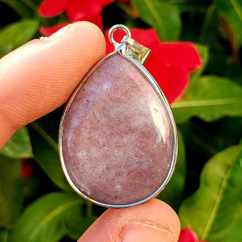 Sublime Gifts Fancy Jasper Crystal Healing Gemstone Pendant with Metal