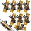 Fitvell 8PCS 1/2 Inch Garden Hose Repair Mender Brass Water