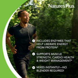 Natures Plus NaturesPlus Organic Paleo Protein - 1.49 lbs, 20 g Protein, Vegan Protein Powder - Unflavored, Unsweetened - Certified Organic High Protein Energy Protein - Vegetarian, Gluten-Free - 15 Servings