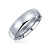 Plain Simple Dome Couples Ring Wedding Band for Women for