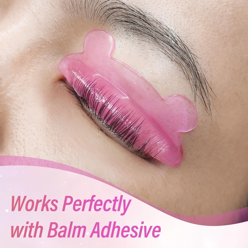 Lomansa Eyelash Lifting Glue and Bunting Lifting Pads (Pink)