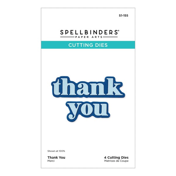 Spellbinders S1-155 Thank You Etched Dies from The Out and