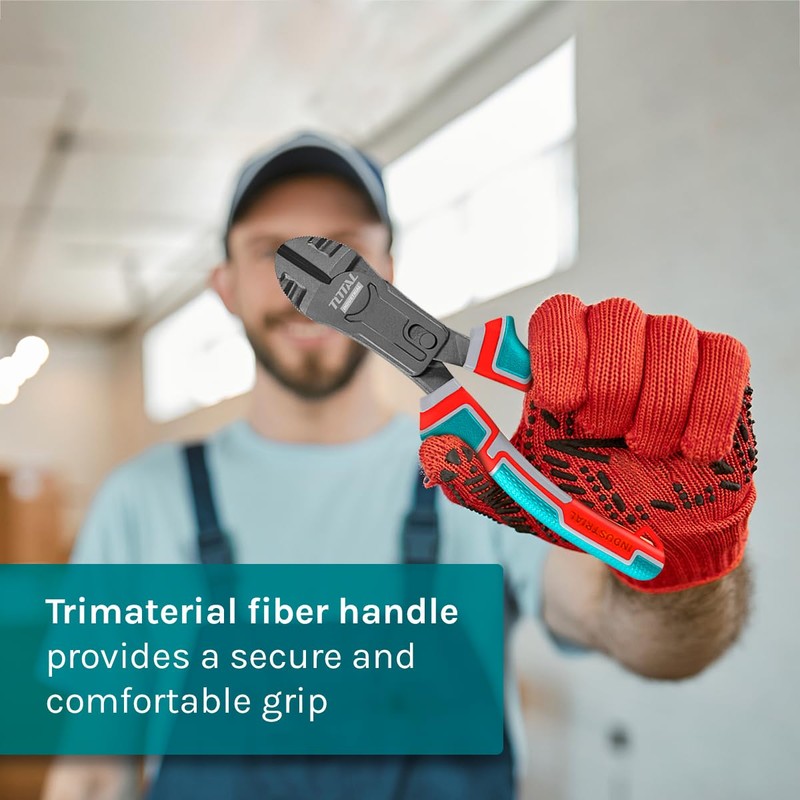 TOTAL - Reinforced Diagonal Cutting Pliers - 228mm - for