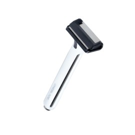 OneBlade Core Safety Razor for Fine Hair - Includes Stand & 10 Premium Japanese Feather Blade Refills - Introductory Level (White)