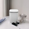 Zopnny Bote de basura pequeño de plástico de 0.5 galones,