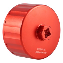 EVRBUL CNC 90mm 15 Flutes Oil Filter Wrench Oil Filter Cap Removal Socket Tool Compatible with Jaguar Land Rover 3.0L and 5.0L Engines with LR019477 Plastic Oil Filter Cap