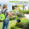 Sylsmart Battery Powered Backpack Sprayer 2.6Gallon, Electric Sprayer with 3-Adjustable