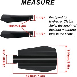 StarknightMT Motorcycle Handguards Black Coffin Cut Stainless Steel Hand Guards Compatible with Touring Models Street Glide Road King Road Glide Elect