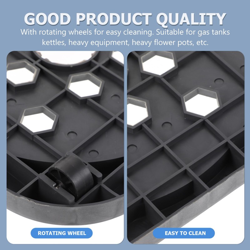 DOITOOL Gas Tank Tray Movable Propane Cylinder Base Propane Tank