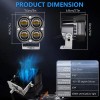 Par Faros De Lupa Led Luz Doble Color Para Moto