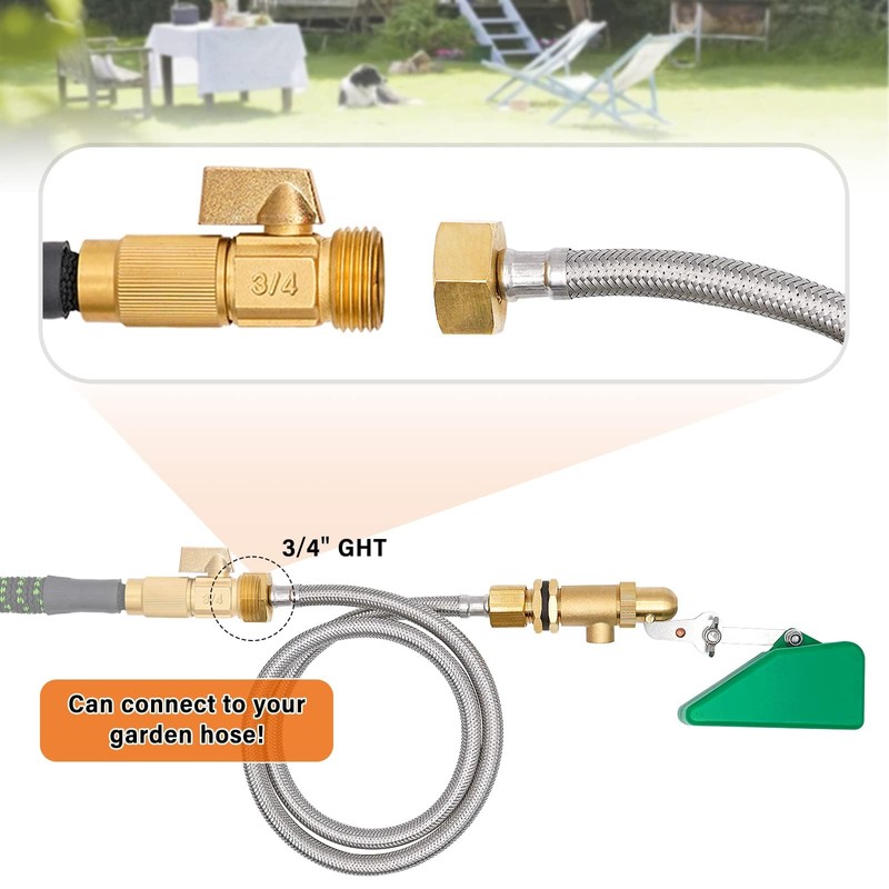 NAOEDEAH 2pcs Brass Float Valve for Water Tank 1/2 Inch