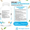 Earth Essentials Magnesium Bisglycinate, 390 Veggie Capsules, Superior Absorption, 200